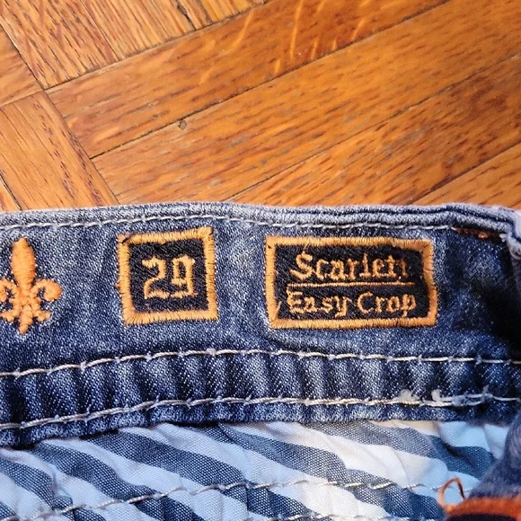 Rock Revival Scarlett Easy Crop Bootcut Denim Jeans Women's Size 29 - Picture 3 of 11